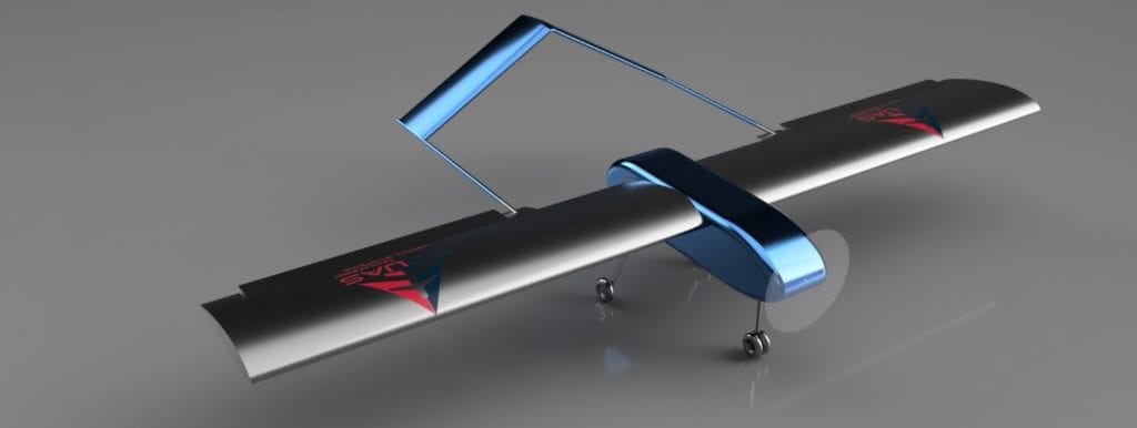brunel unmanned aerial systems' design fully rendered for the final design 
