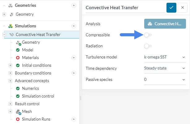 enabling compressibility convective heat transfer