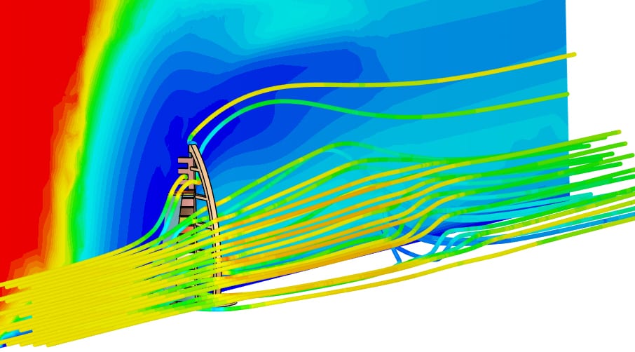 incompressible analysis over burj al arab in simscale