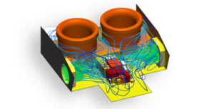 thermal management project of a programmable heating mantle using cht analysis from simscale