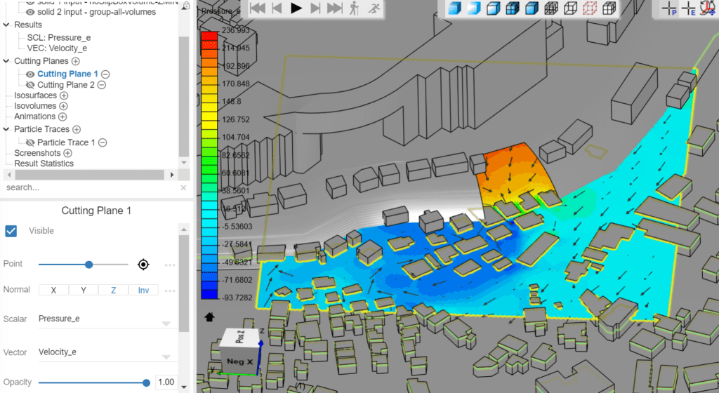 PWC simulation failed error cutting plane and vectors visualization