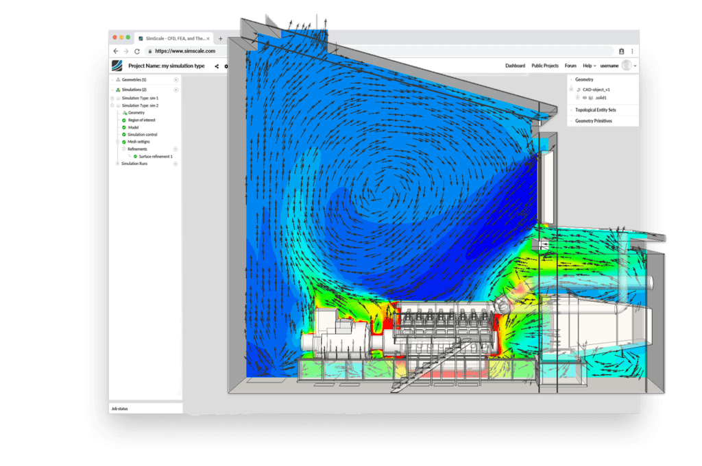 HVAC simulation for industrial manufacturing