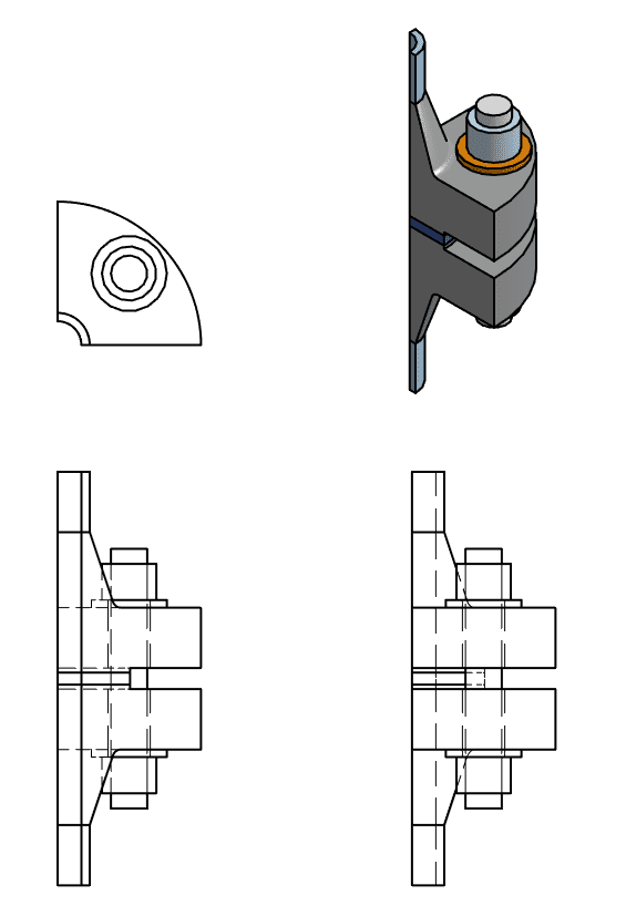 flange bolt preload geometry model