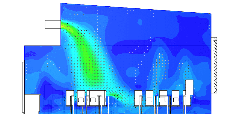 passivhaus design scenario showing supply diffuser