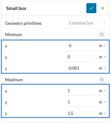 setting a region refinement with a maximum length for the small cartesian box 