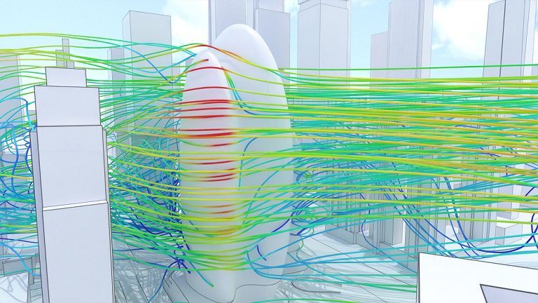 building simulation of oppo headquarters evaluating airflow
