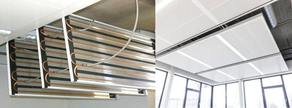 metal ceiling used for thermal comfort 
