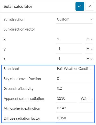 fair weather conditions method input