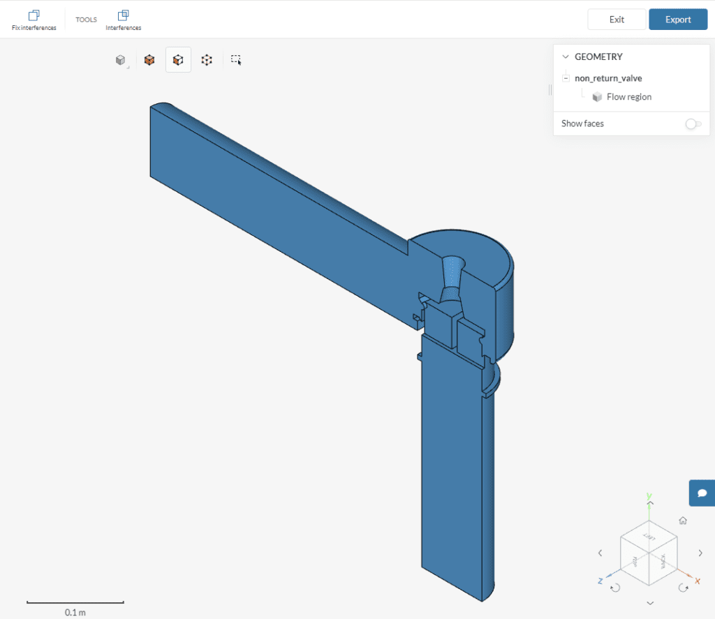 optimized geometry simscale cad mode