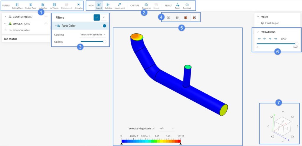 overview of SimScale's post processor functionalities