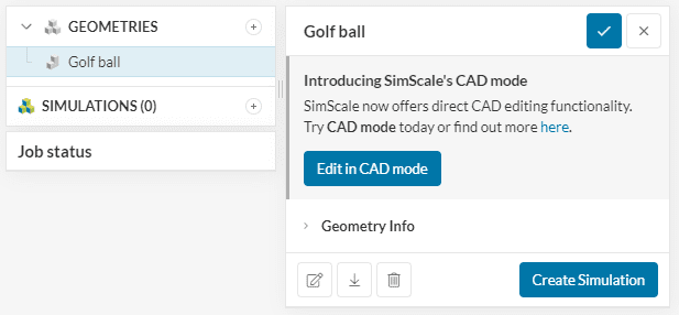 create simulation around golf ball