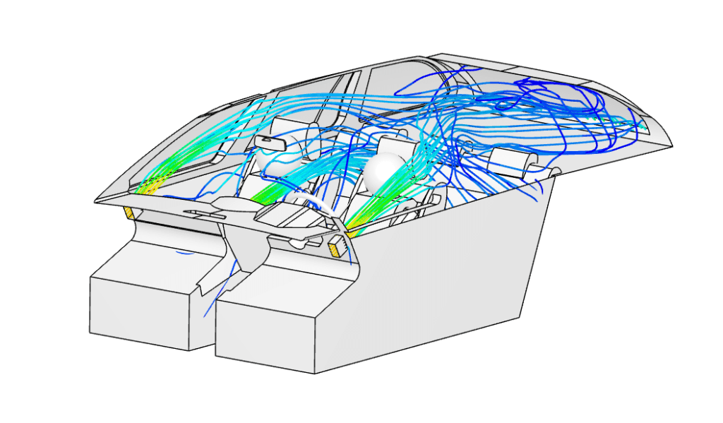 internal thermal comfort car _Cabin_tutorial_results_partcle_trace