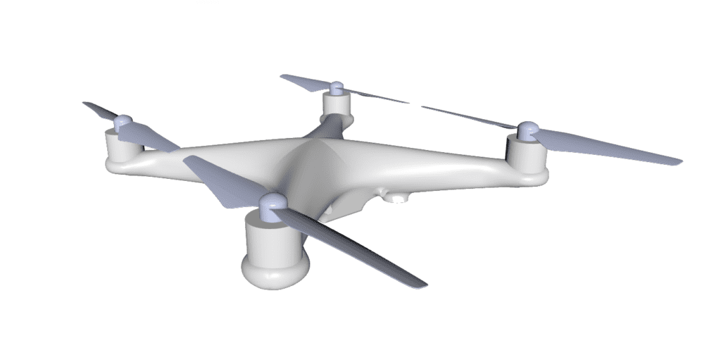 Validation Case: Thrust Ground Proximity for Quadcopter _ Geometry