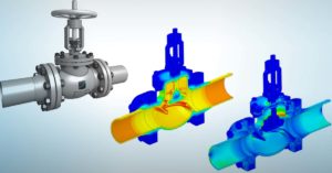 globe valve simulation images