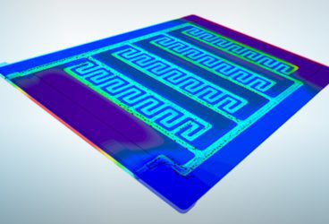 battery cold plate design optimized in simscale