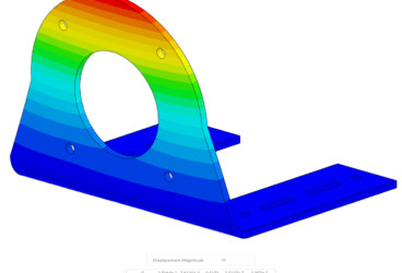 Modal analysis of an e-motor bracket