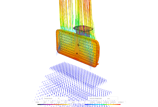 conjugate heat transfer simulation of a passively cooled LED luminaire using the new SimScale IBM