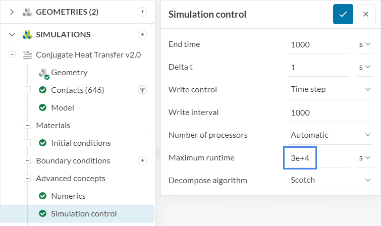 simulation control settings electronics cooling thermal management tutorial