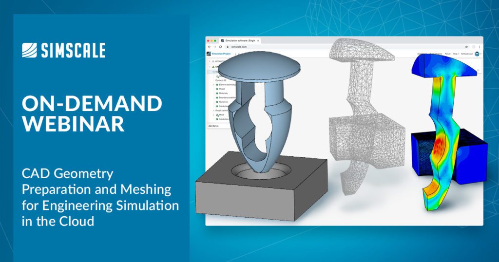 CAD Geometry Preparation and Meshing for Engineering Simulation in the Cloud