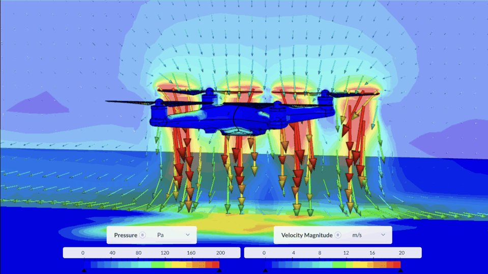Flow behavior and pressure distribution around a drone using CFD simulation 
