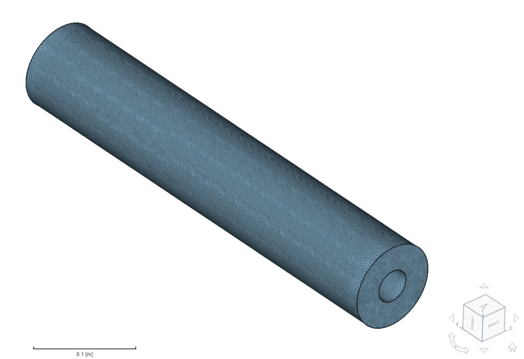 mesh concentric cylinders convection simscale