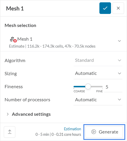 mesh settings crane tutorial