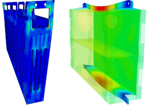 stress and deformation simulation results