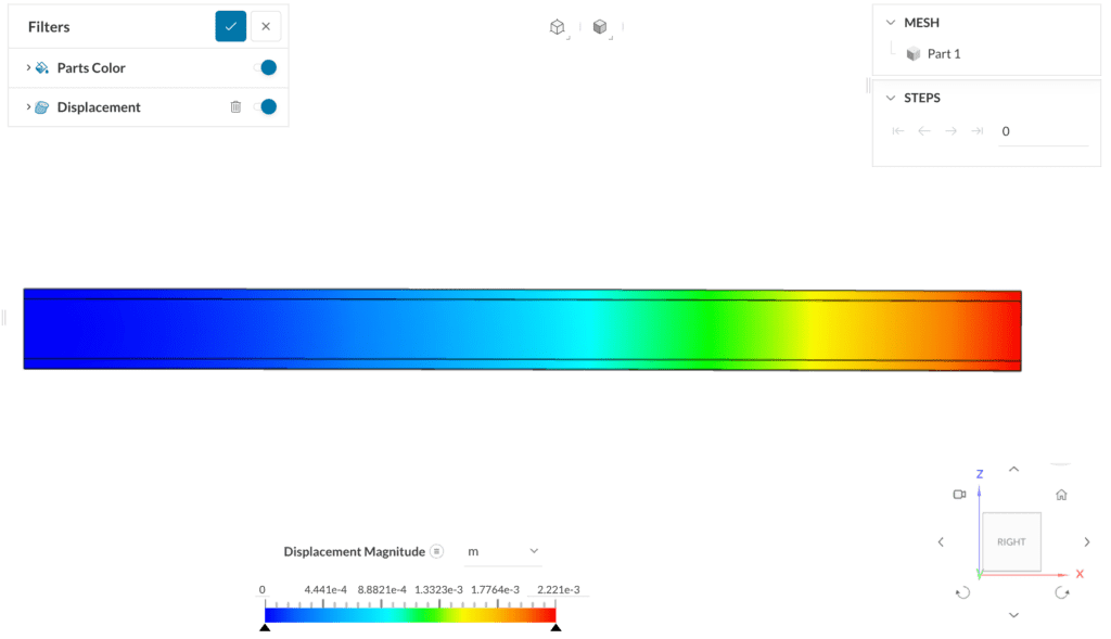 steps on how to visualize deformation in simscale without download