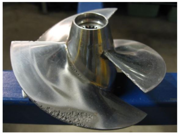 shrouded impeller due to cavitation