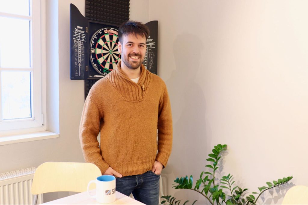 rubén benito at the simscale office