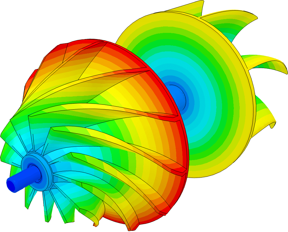 SimScale FEA of a rotor
