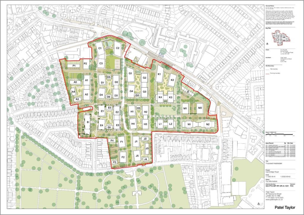 cambridge road estate proposed master plan
