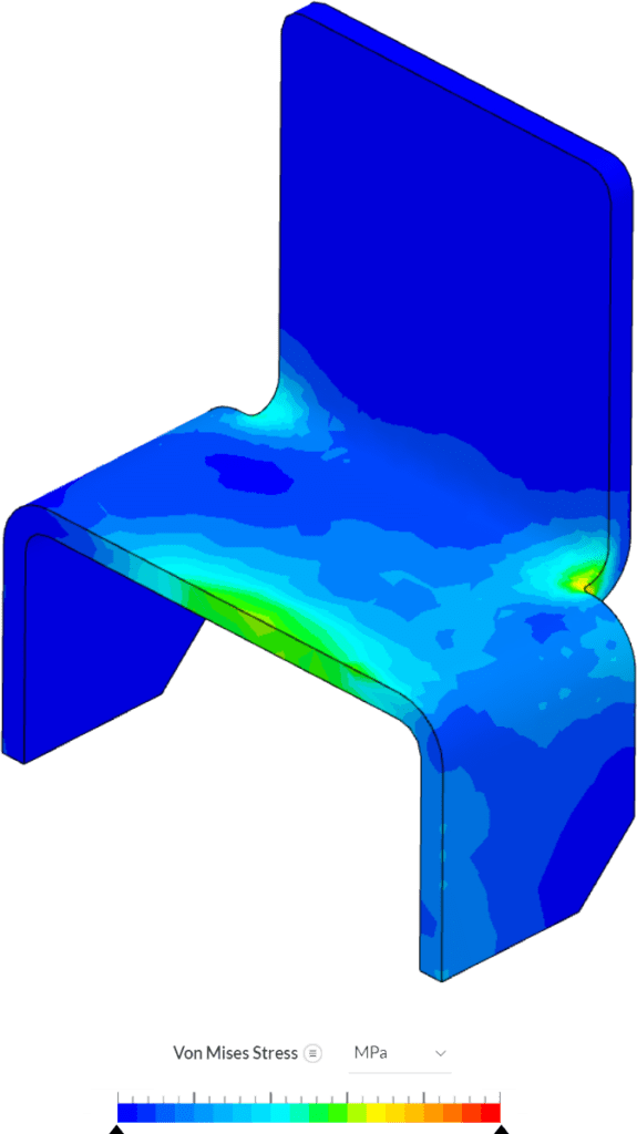 static nonlinear analysis simulation on  support brackets at higher temperatures 
