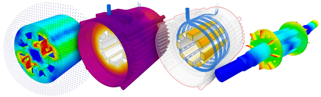 SimScale's multiphysics simulation capabilities on an electric motor