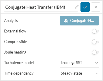conjugate heat transfer IBM Global Settings