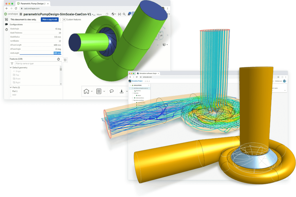 onshape seamless integration with simscale