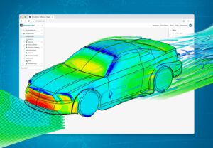 car model simulation with cloud-based workflow