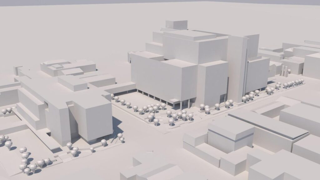 3D model of hospital complex