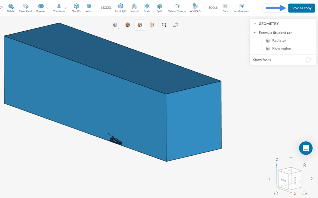 exporting new cad model from cad mode
