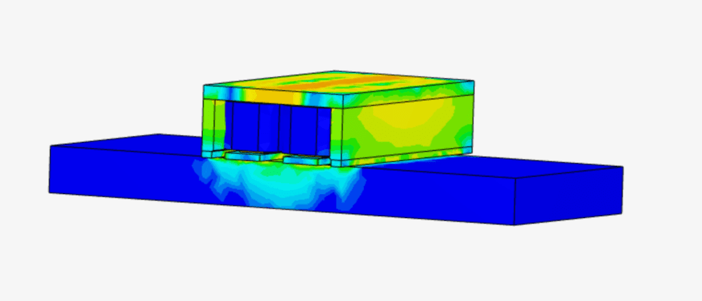 magnetic flux density results simscale post processor