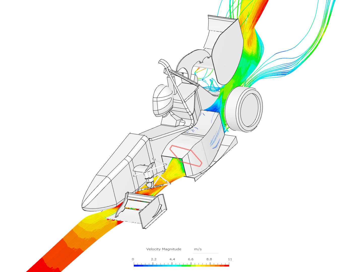 CAD and velocity profile on a race car design for Formula Student Japan 2024