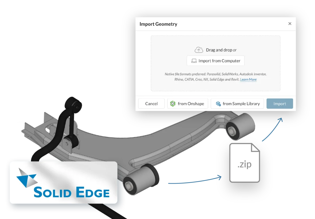 solidedge simscale import